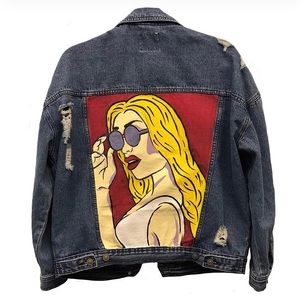 Custom Painted Denim Jacket